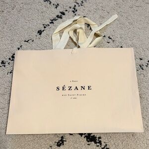 Sezane Cream Shopping Bag